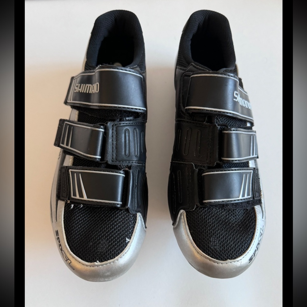 Shimano SPDSL Cycling Sneakers Men’s Shoes Size 8.5 SH-R098A Black Hook & Loop